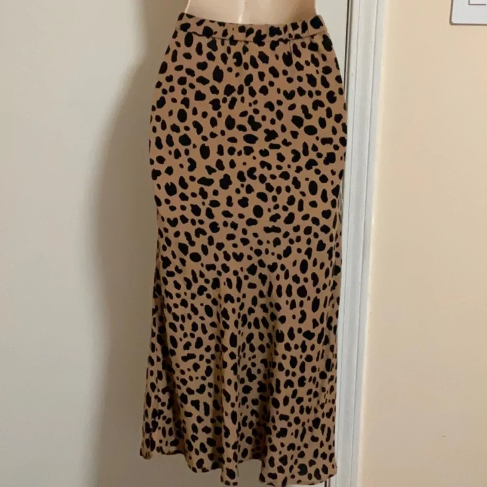 GAP Leopard Print Brown Skirt size S - Picture 4 of 10